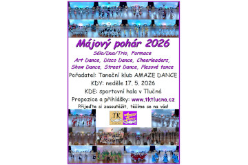Májový pohár 2026 - taneční soutěž - Tlučná 17. 5. 2026