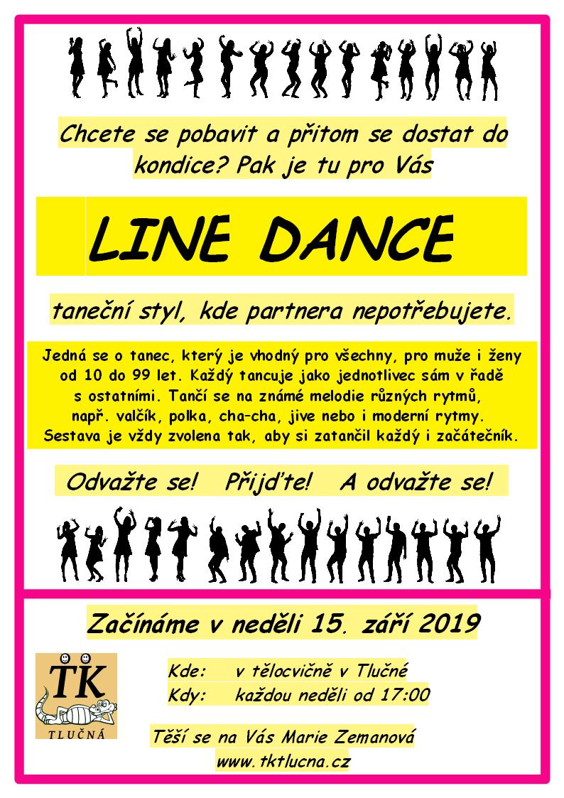 Line Dance - Tanenční klub Tlučná