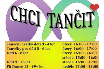 Chci tančit - nábor dětí Tlučná - taneční kroužek